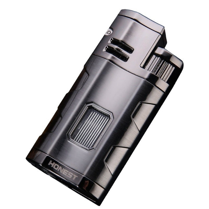 Sharp Cigar Drill Three Fire Windproof Blue Flame Lighter