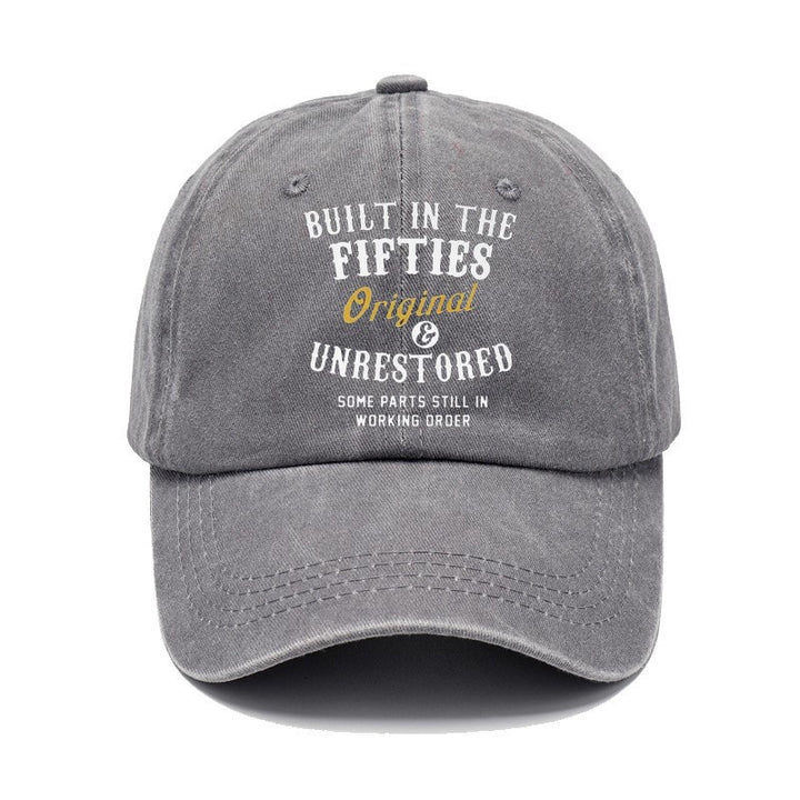 Washed Cotton Printed Distressed Vintage Dad Men's Baseball Cap