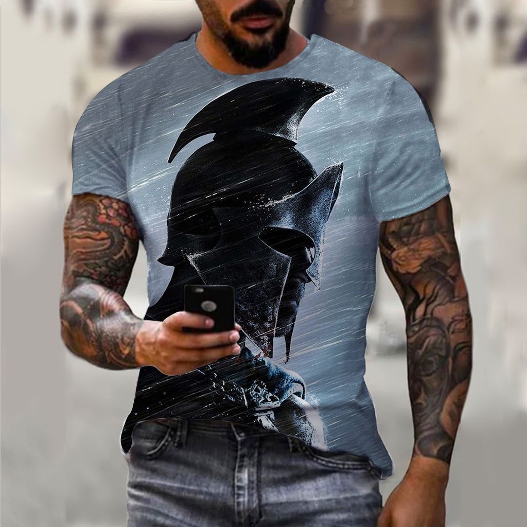 Men's 3D Pattern Vintage T-shirt