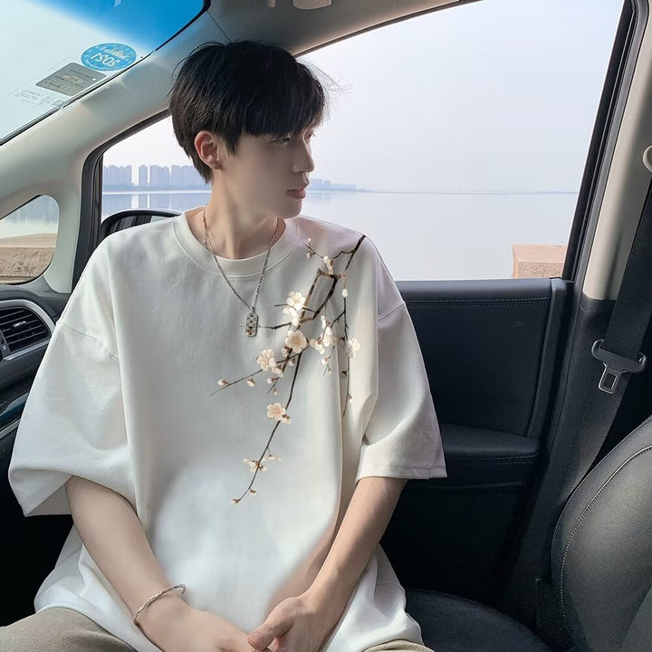New Chinese Style Chinese Style Embroidery Men's T-shirt
