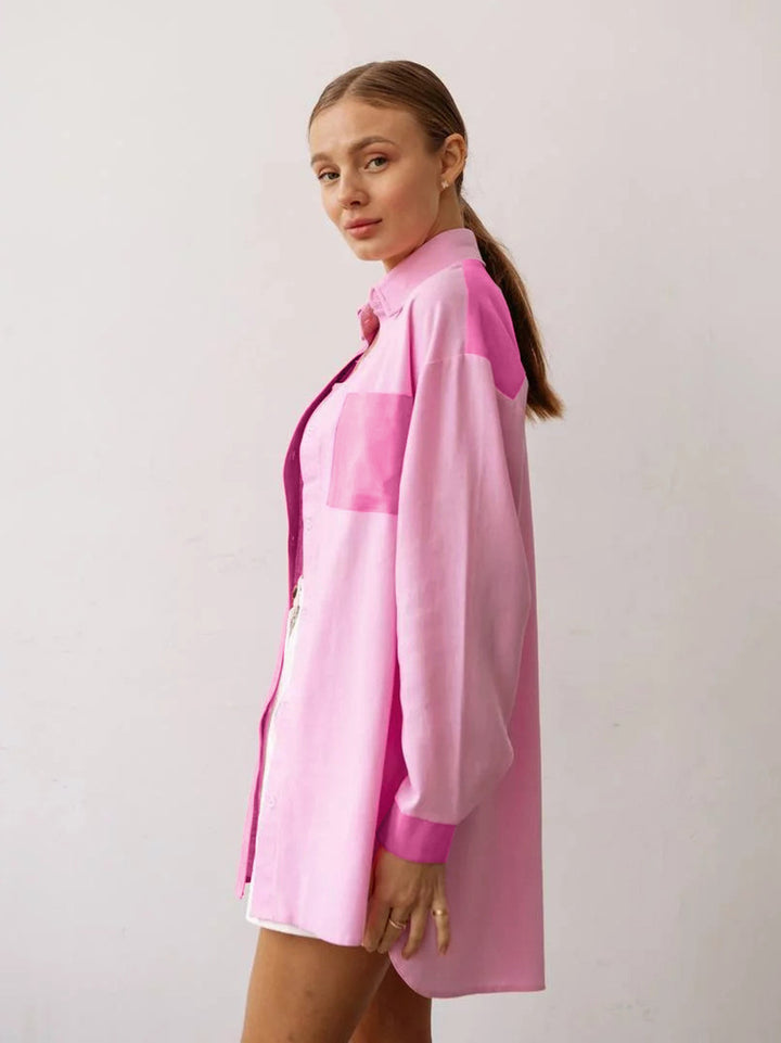 Women's Temperament Leisure Long Sleeve Cotton Linen Shirt