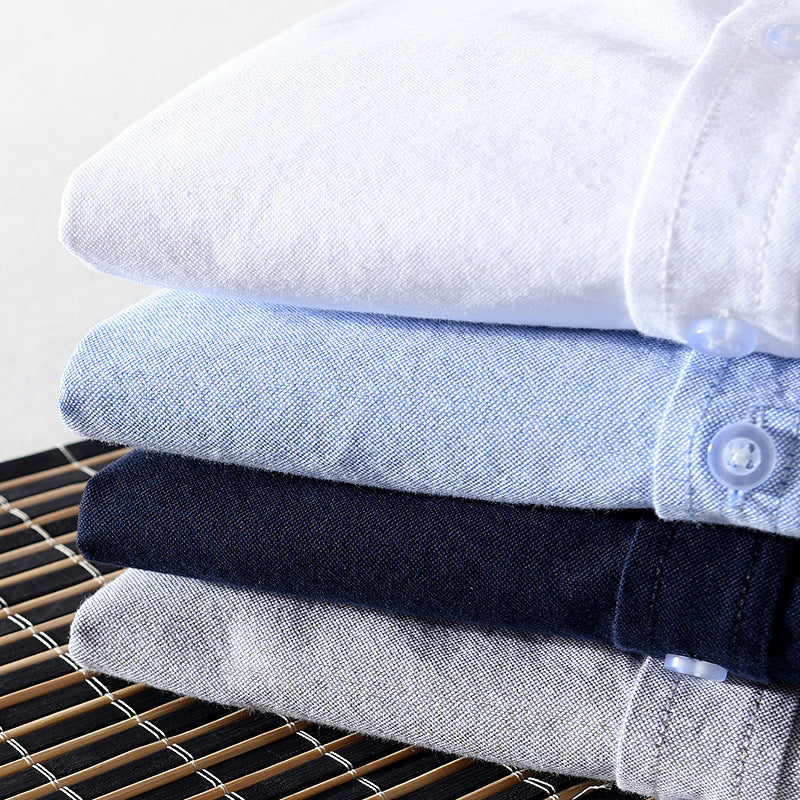 Casual Loose Cotton Square Neck Long Sleeve Shirt