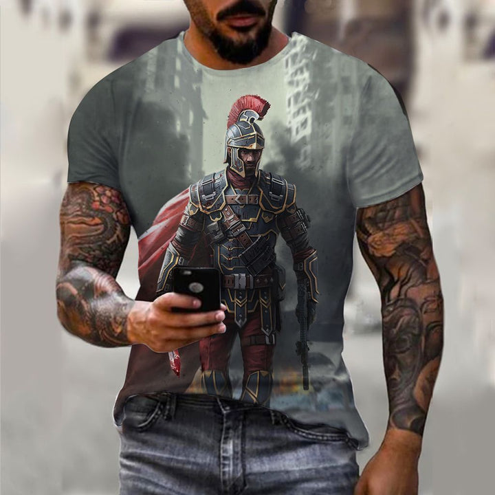 Men's 3D Pattern Vintage T-shirt