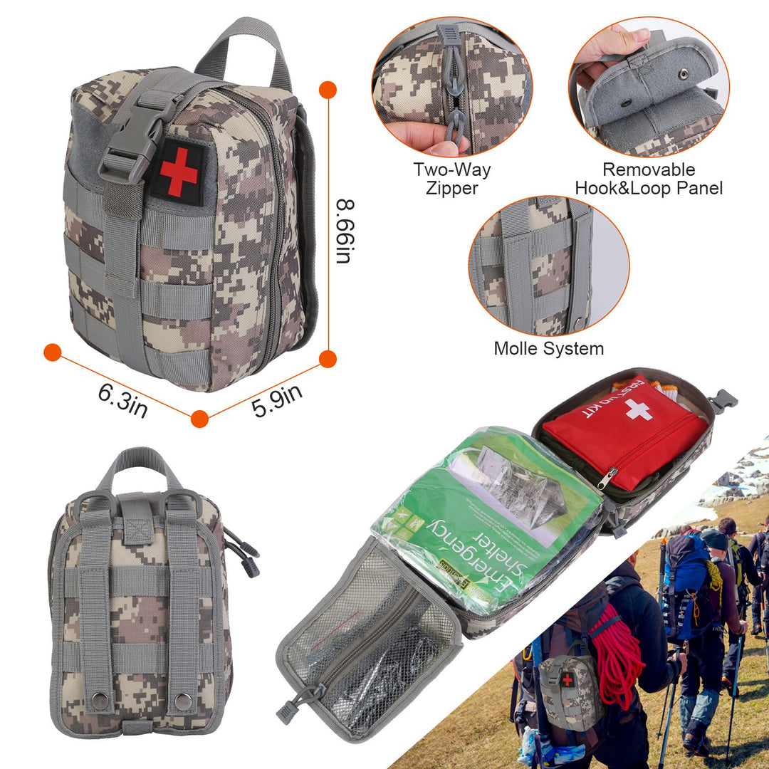 125 In 1 Survival Kit, Professional Survival Equipment, Equipment, Tools, First Aid Supplies, For SOS Emergency Tactical Hiking, Hunting, Disaster, Camping Expedition - Not Shipped On Weekends