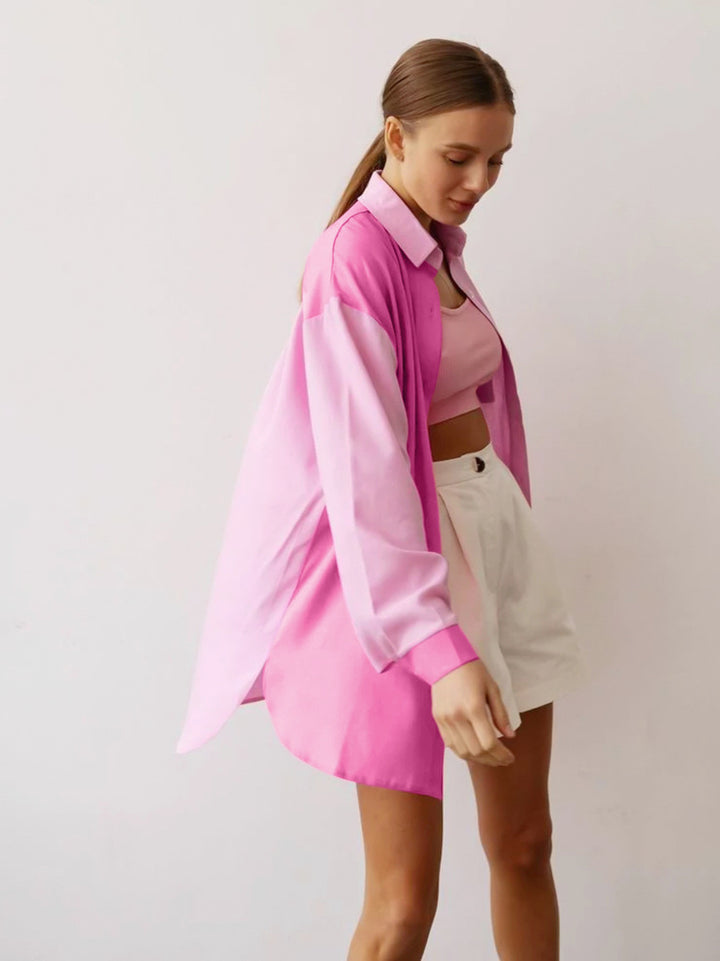 Women's Temperament Leisure Long Sleeve Cotton Linen Shirt