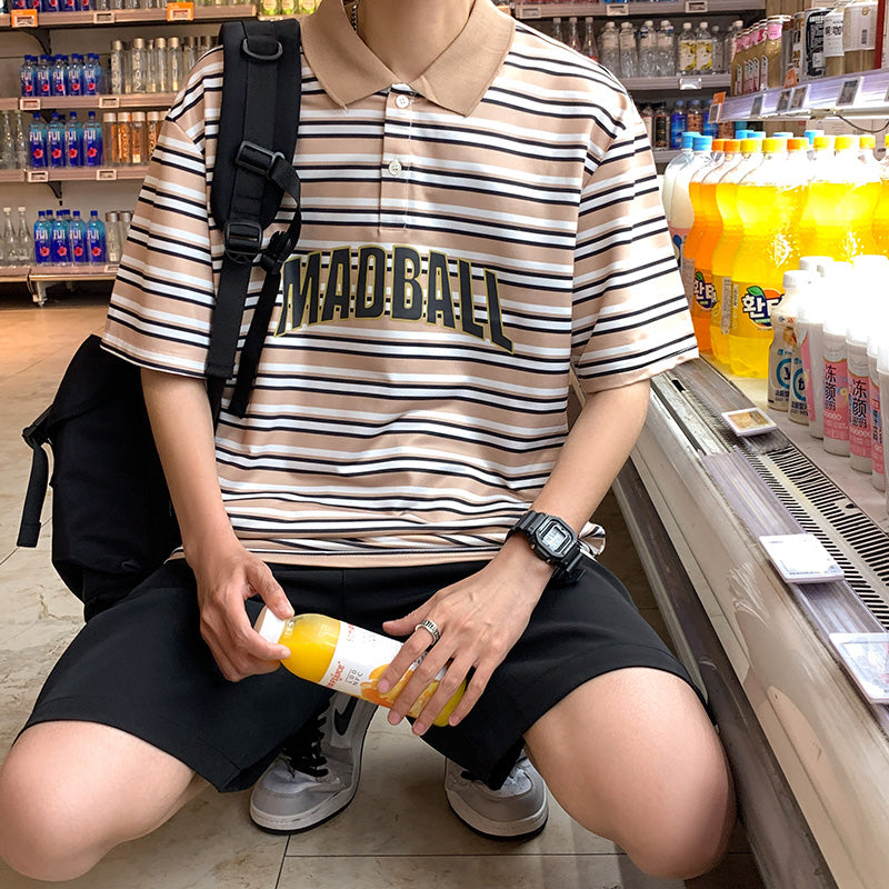Hong Kong Style Loose Short Sleeve T-shirt